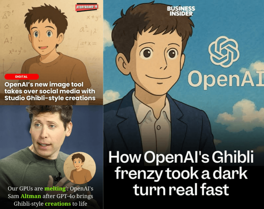 Sam Altman opinio on Studio Ghibli artwork