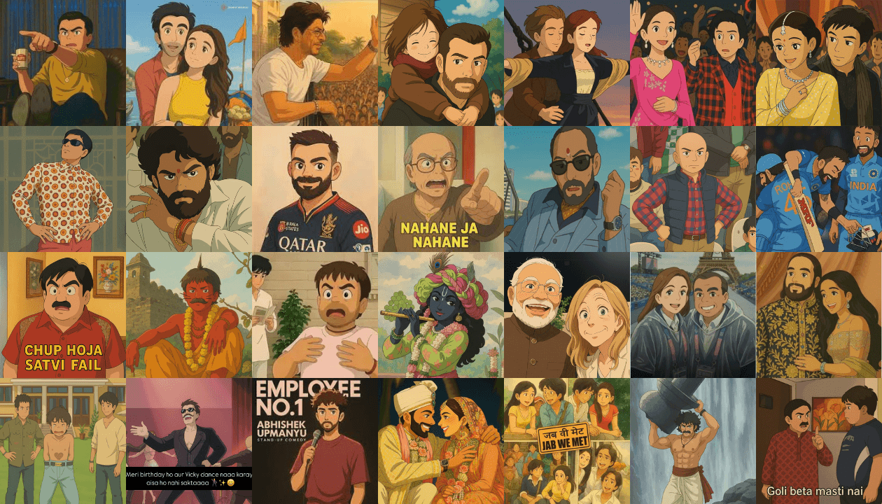 AI generated Studio Ghibli images